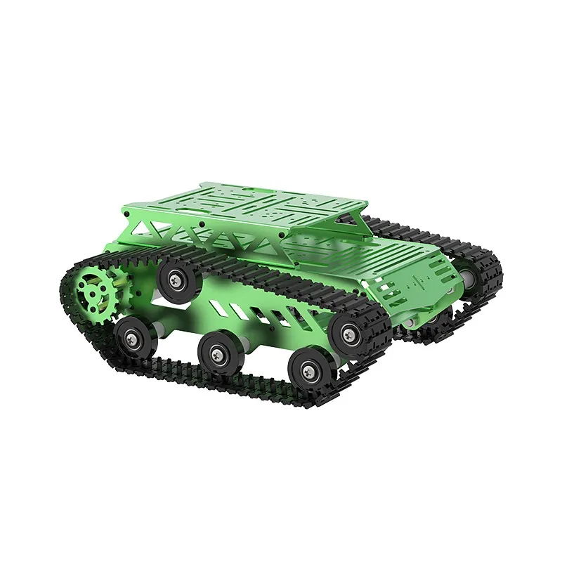 5KG Load Metal Tank Chassis with 8V DC Encoder Motor Intelligent Car Tracked Vehicle ROS Chassis for RC Tank Programmable Robot