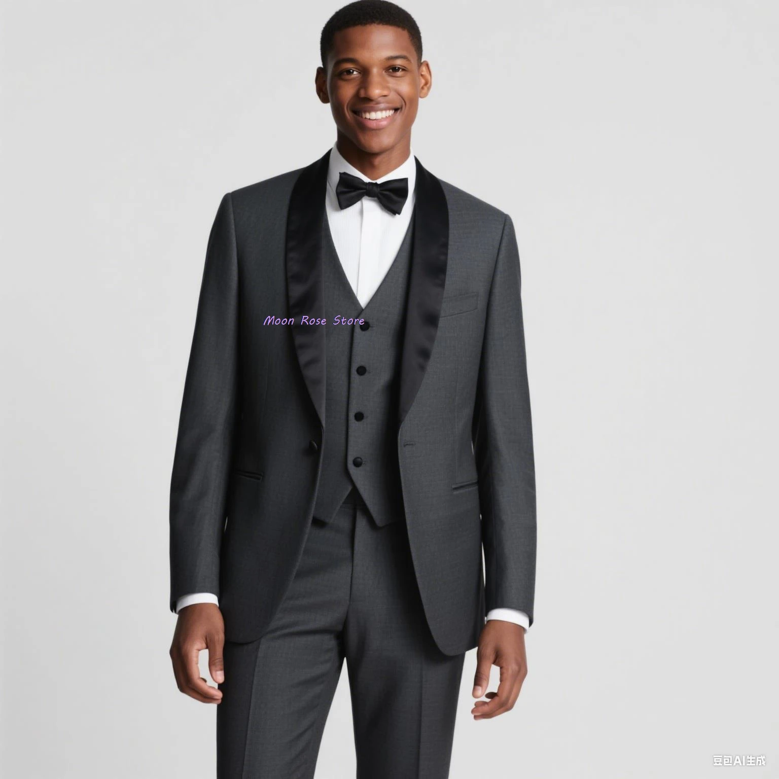 

S-6XL 3 Pieces Men Suits Slim Fit Shawl Lapel Formal Best Man Wedding Groom Wear Blazer Sets Party Tuxedos Trajes De Hombre