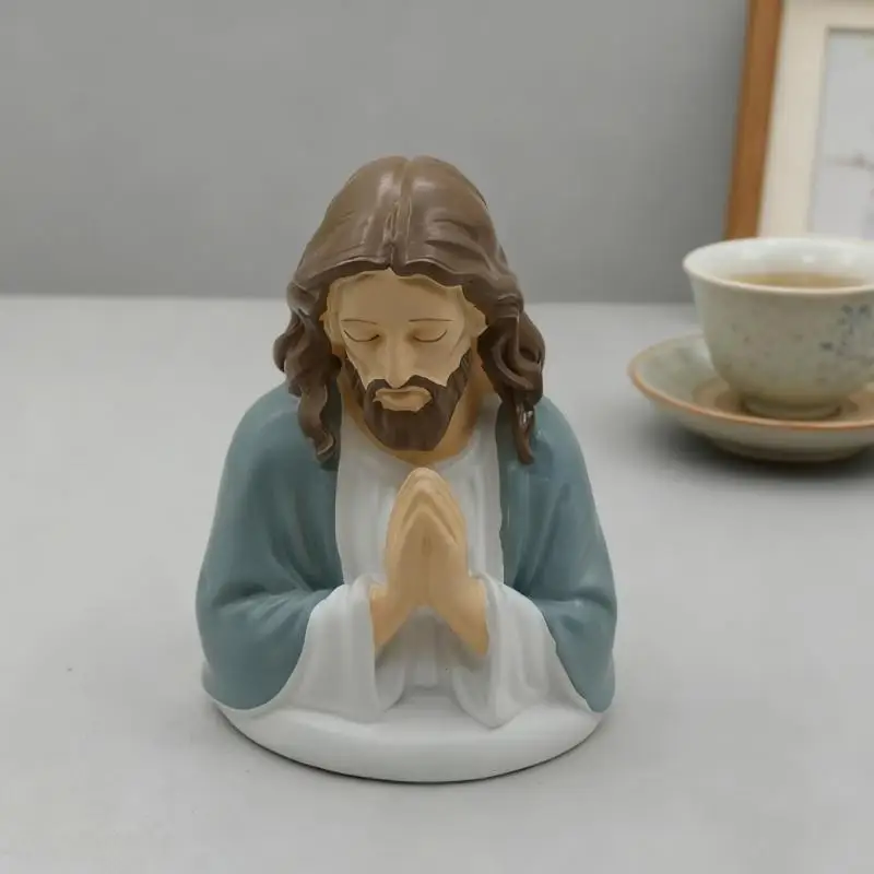H8WB Jesuses Nightlight Decorative Table Lamp Catholic Home Decors Religious Gift view 5