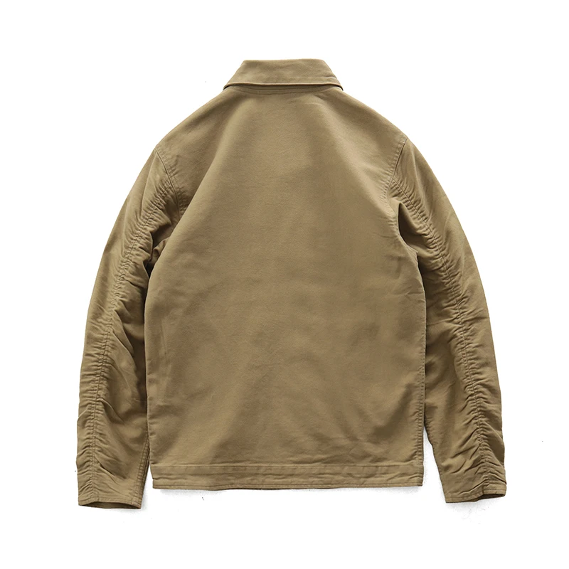 0602 # frühjahr und Herbst Neue Amerikanischen Retro Verdickt Casual Deck Jacke Männer der Mode 100% Baumwolle Gewaschen Alte Lose fracht Mantel – Detail 8