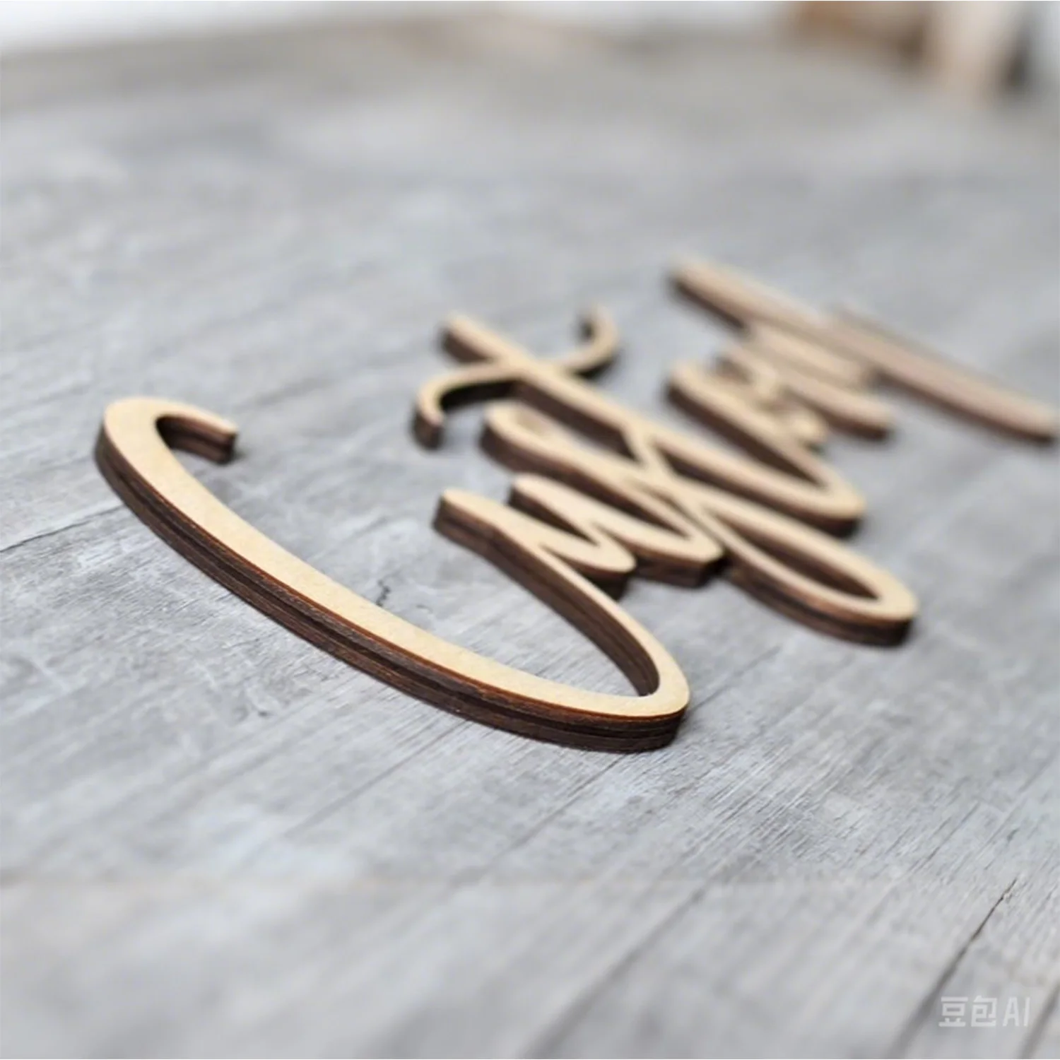 1pc Personalized Wooden Name Sign Customized name, wooden souvenir Wedding, party, baby baptism, family housewarming gifts view 4
