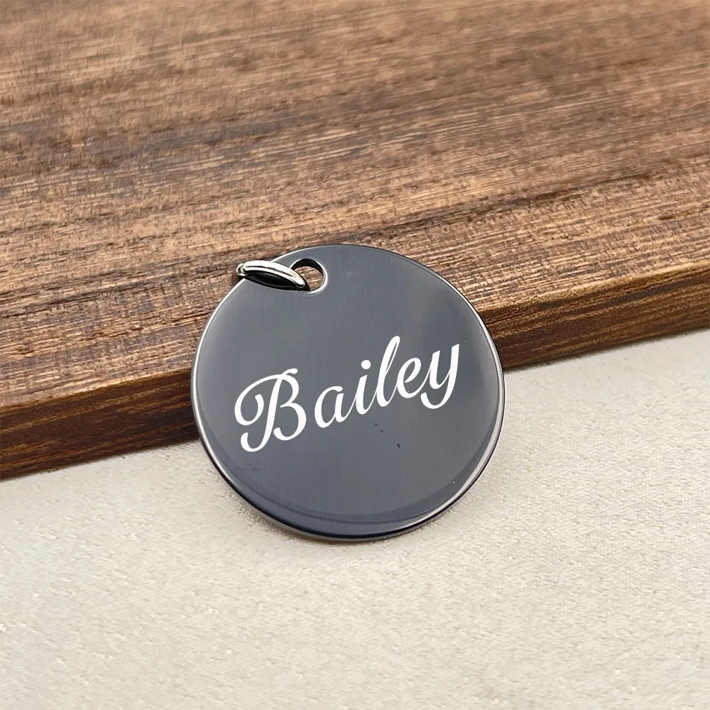 Personalized Pet ID Tags Bone Stainless Steel Engraving Puppy Anti-lost Collars Tag Dog Cat Name Pets Dog Accessories Supplies