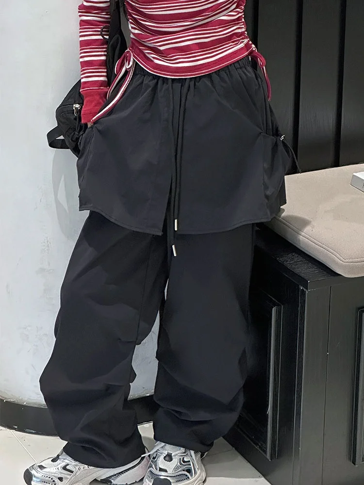 sli-straight-leg-casual-pants-for-girls-big-kids-faionable-skirt-pants-korean-sle-long-pants-polyester-fiber