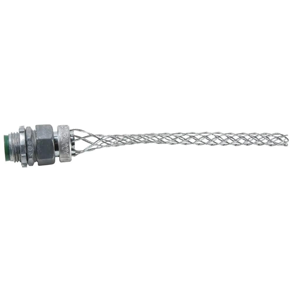 

Legrand BOX30 Flexcor Wire Mesh Grip, широкий диапазон, прямой штуцер, пылезащищенный, 1/2 NPT, диапазон кабельных вводов 0.300-0.430 дюйма, серебристый