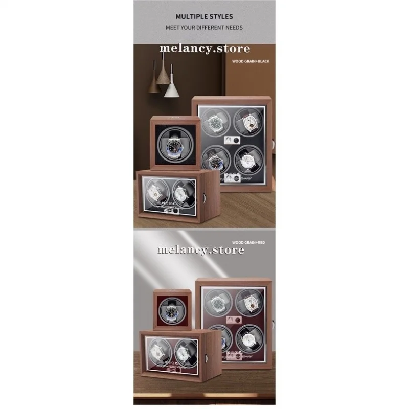 TIMECARE Watch Winder Houten doos Hoogwaardige automatische horlogedoos met 2 sleuven en Mabuchi Moto