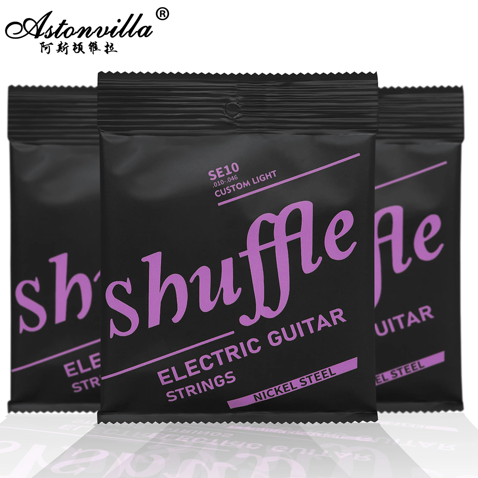 IRIN Electric Guitar Strings SE10 Guitar Accessories & Parts 6Pcs Silver Strings Plated Nickel Steel Ultra-Thin Coating Strings