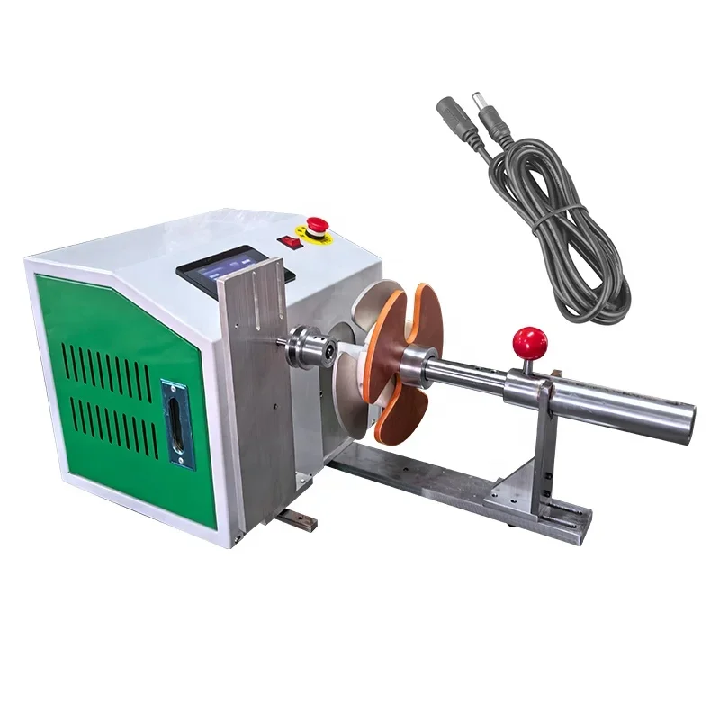 EW-2085 Flexible Semi-Automatic Coil Wire Winding Machine wire twisted headphone wire winder