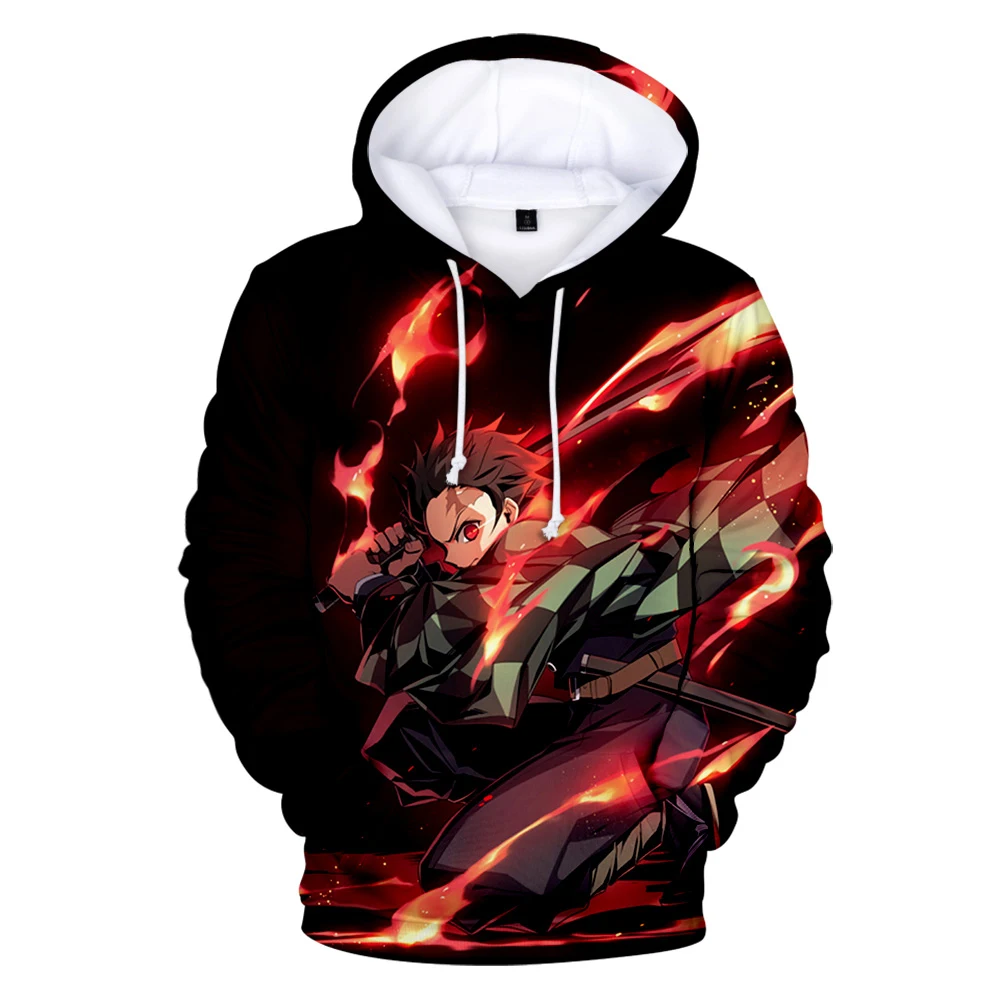 Anime Demon Slayer Kamado Tanjirou 3D Hoodies Men Women Sweatshirts Kimetsu no Yaiba Hoodie Boy/Girls Casual Hip Hop kids Coats