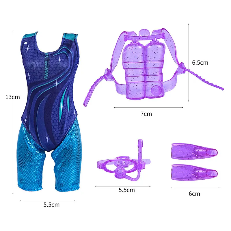 2024 Clothes And Accessories For Barbie Fashion Sports Suits Wetsuits 1/6 BJD Dolls Accessories Costumes Birthday Party Toys JJ