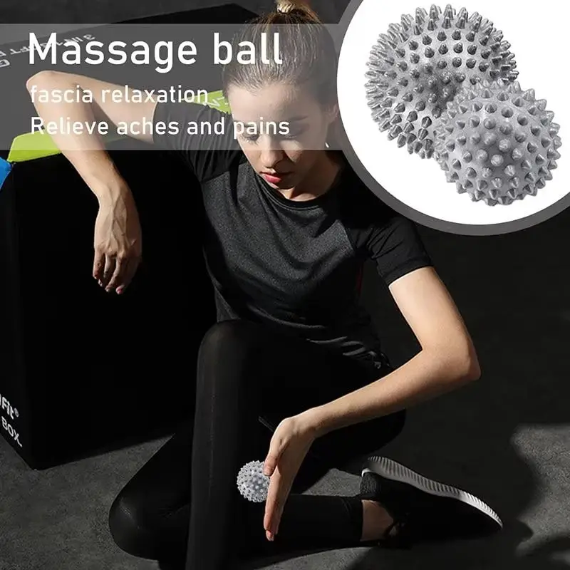

Massage Ball Foot Roller Spiky Lacrosse Balls Relieve Hand Shoulder Leg Plantar Fasciitis Heel Feet Arch Deep Tissue Massage