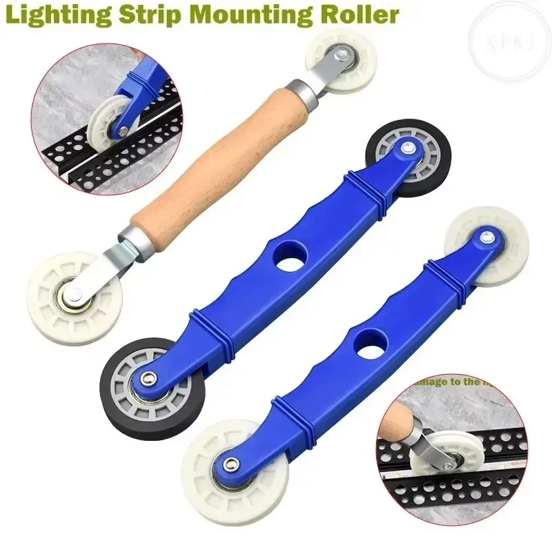 For ABS Rubber U-Groove Fix Hard Bar Lamp Quick Mount Tools Light Strip Installation Roller 6-8mm LED Strip Light Install Tool
