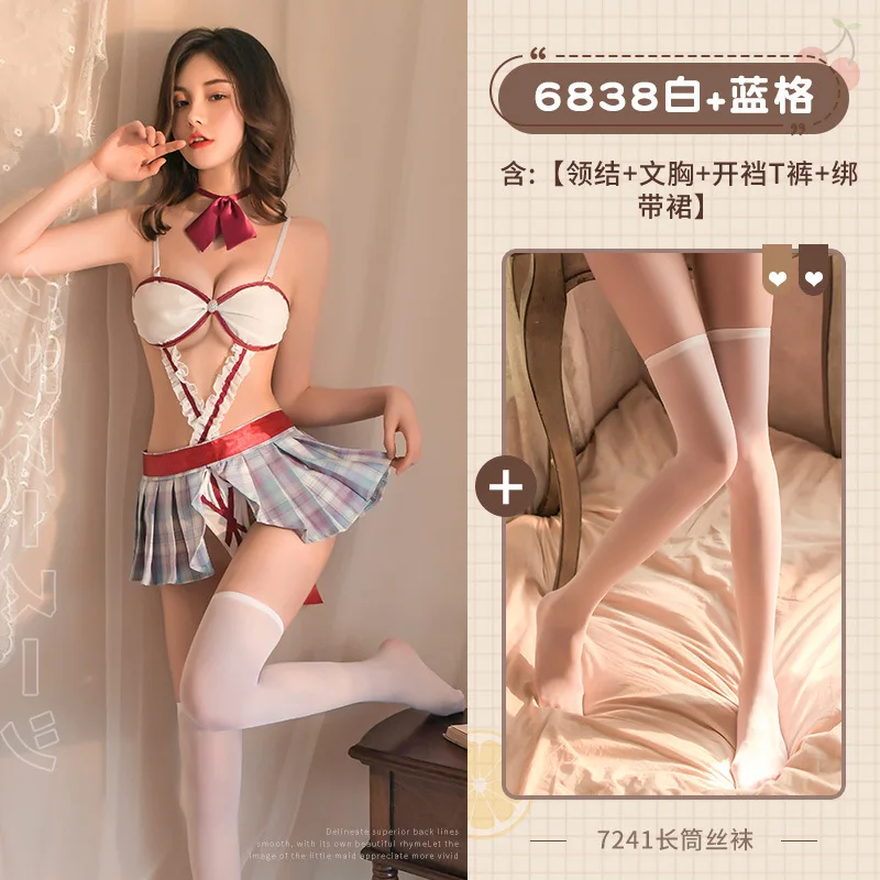 Underpants For Students Anime Soft Girl JK Pleated Mature Charm Elegant Gentle Hollow Out Sexy Underwear Women Bodysuits 7MNM