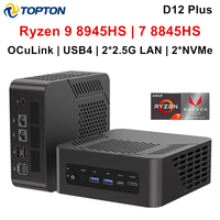 Topton Gaming Mini PC Oculink AMD Ryzen 9 8945HS R7 8845HS USB4.0 2x2.5G LAN 2xPCIe4.0 2xDDR5 Windows 11 NUC Mini Computer WiFi6