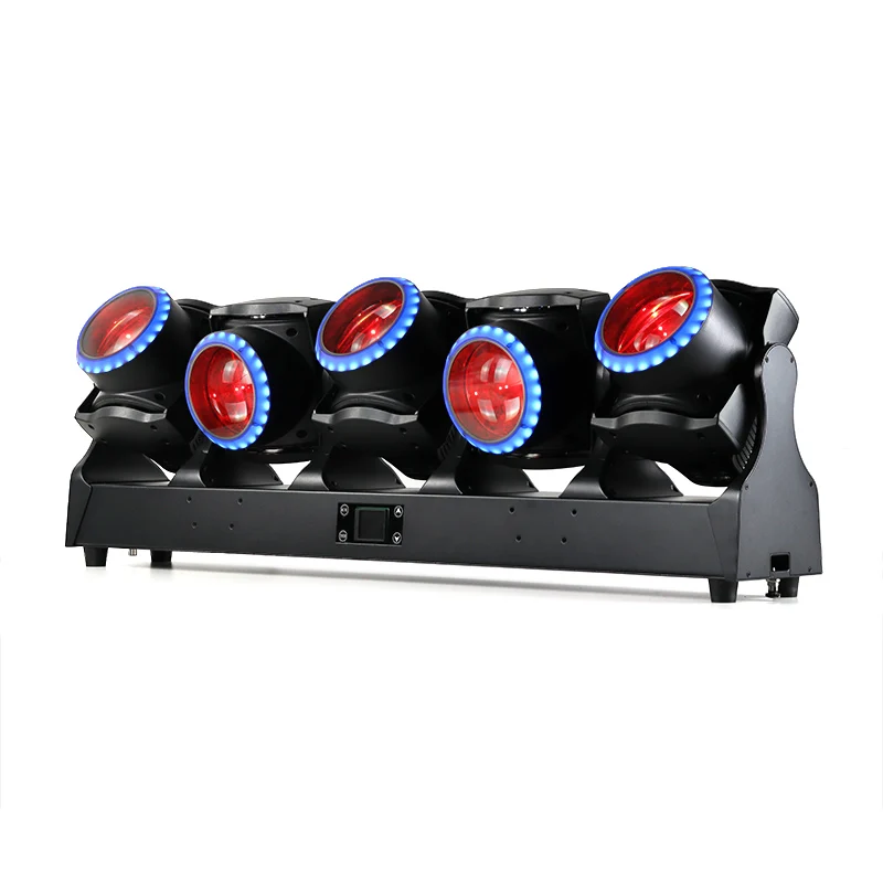 5X120W RGBL 4 in 1 zoom/dyeing/beam of light/shaking head stage with DMX512 control, suitable for party entertainment