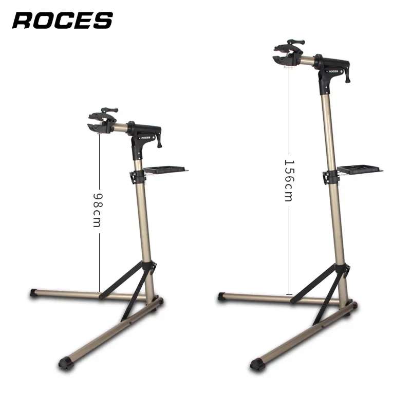 Aluminum Alloy Bike Repair Stand Professional Fixed Folding Home Mechanic Work Stand Adjustable Maintenance Storage Stand