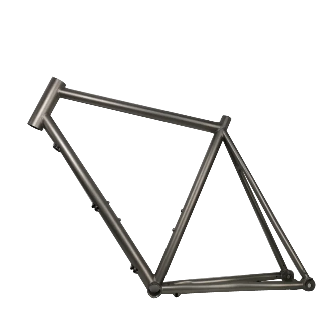 

Sandblasted Titanium Material Cross Bike Frame