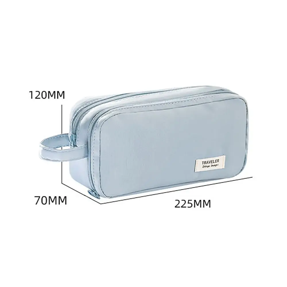 Bolsa para bolígrafos multicapa de alta calidad, bolsa de papelería multifuncional de gran capacidad, estuche para lápices portátil, escuela y oficina