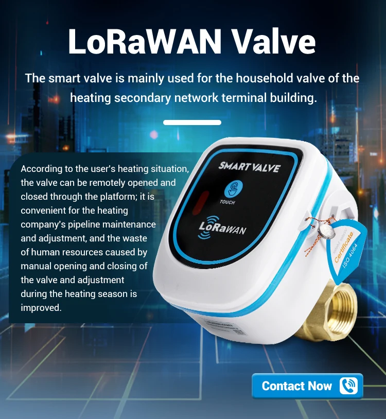 Electric Metering Brass Ball Valve Lorawan Actuated Ball Valves