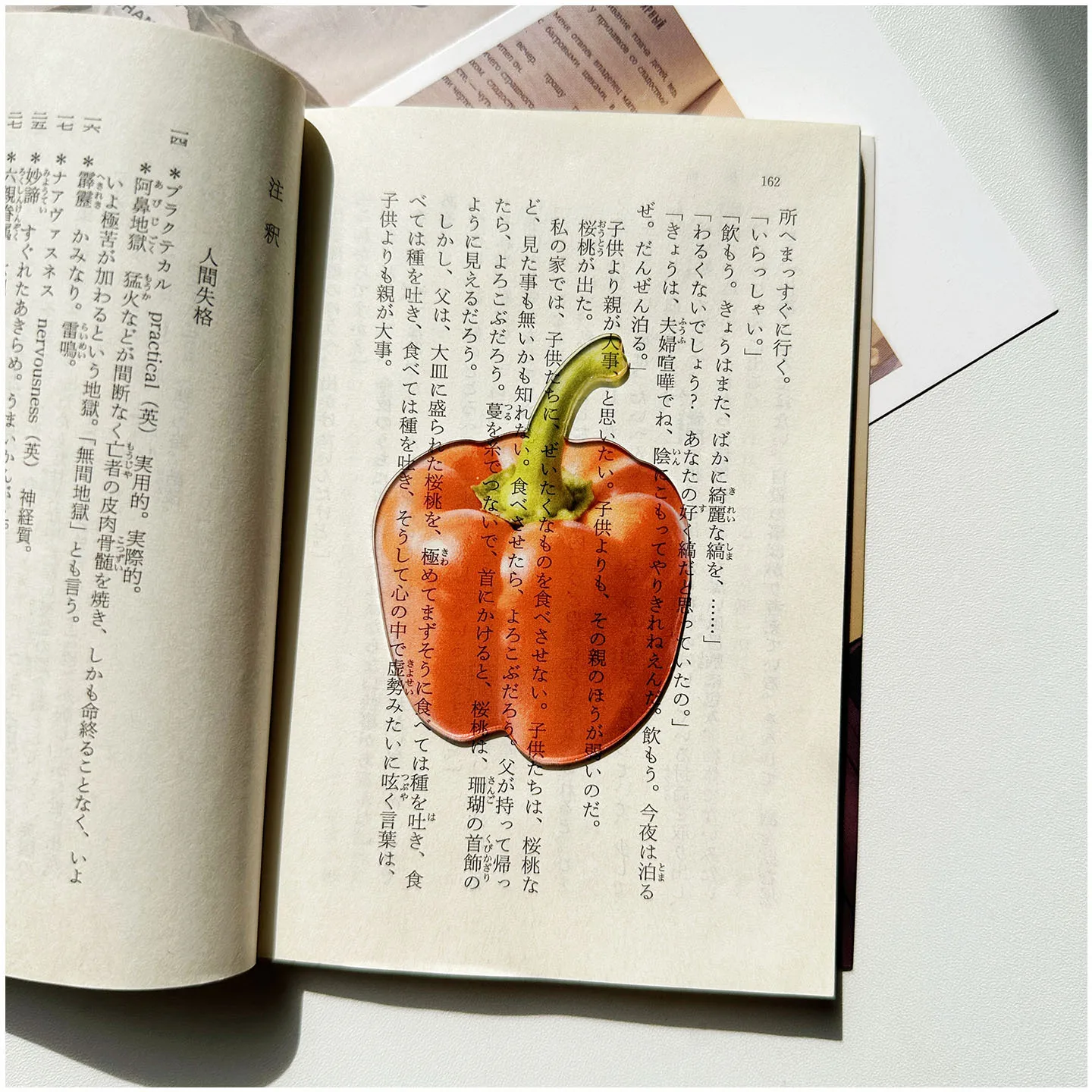 

Милые акриловые закладки в стиле Kawaii: прозрачные, светопропускающие, с дизайнами овощей (перец чили, кукуруза, картофель, чеснок) – идеальный подарок для чтения