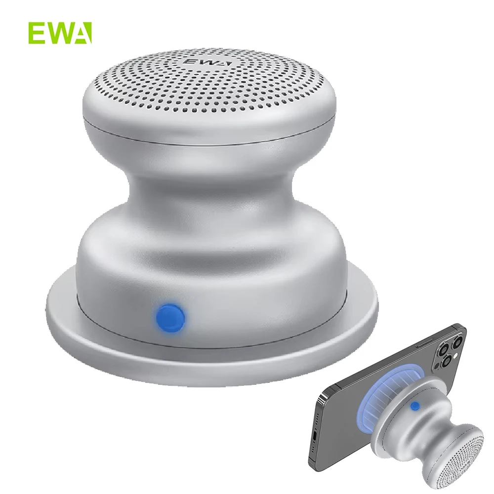 EWA Bluetooth Speaker With Magnetic Phone Stand,IPX5 Waterproof Wireless Speaker,TWS True Wireless Stereo Sound Loud Speaker