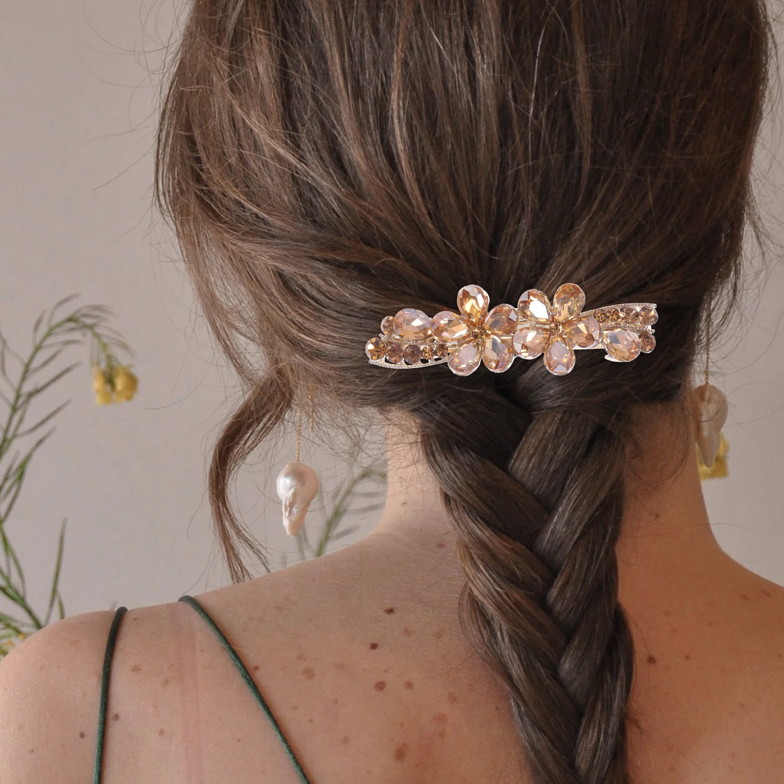 

Rhinestone Hair Clip Hairpin Bridal Accessories Prom Accessory Jewelry Zinc Alloy for Wedding