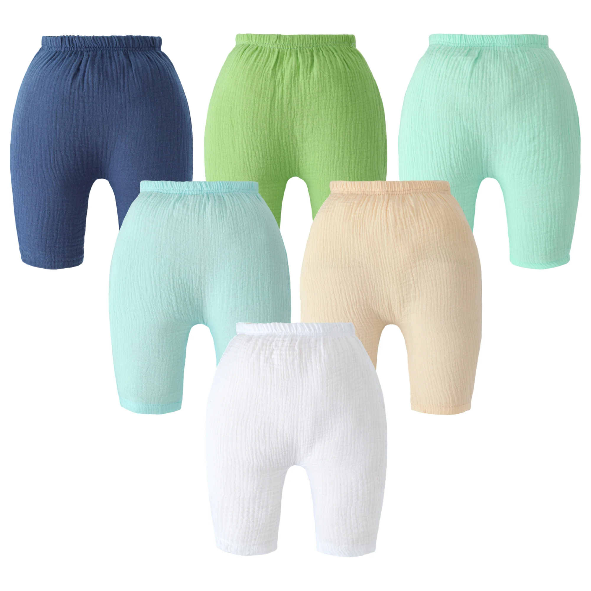

6 Pack Soft Cotton Baby Boys and Girls Pants Pull-On Leggings for Infants, Unisex-Baby Sweatpants 6M-3T, Plain, Comfortable