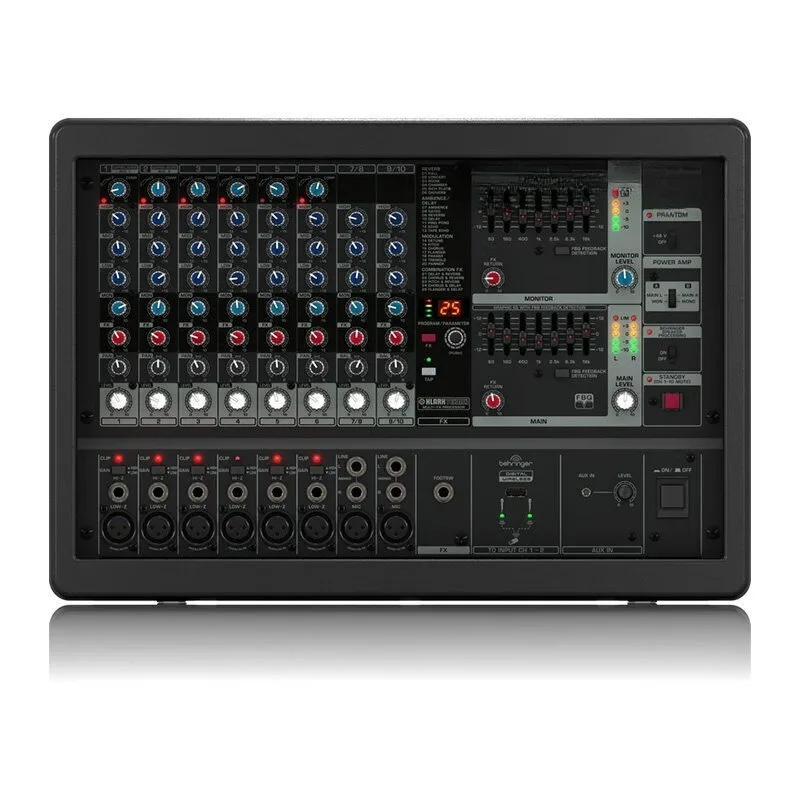 

Professional mixer with power amplifier stage