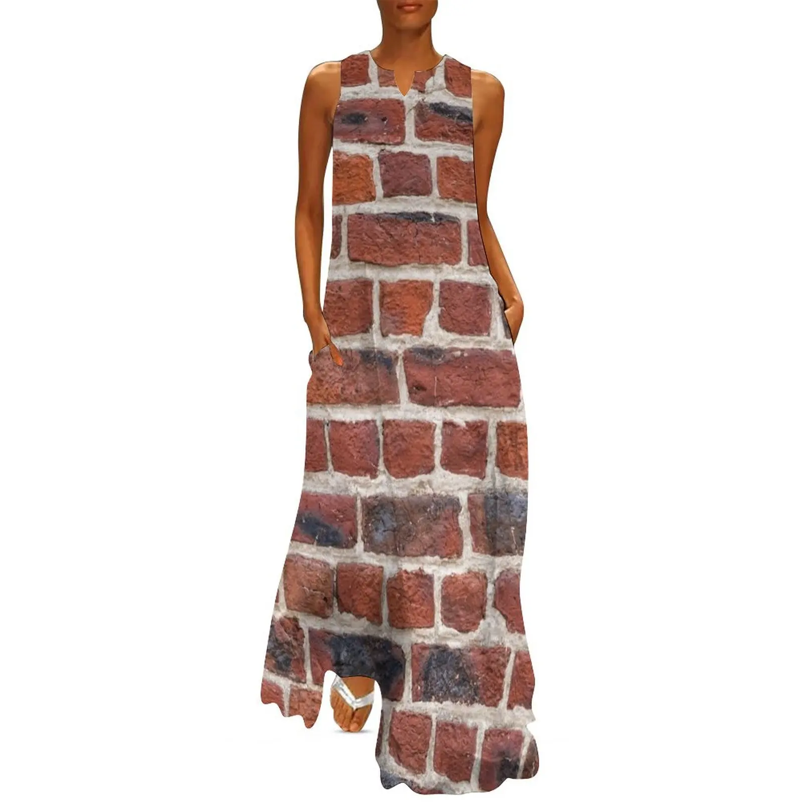 

Red Brick Wall Long Dress women clothing 2025 new arrivals evening dress women Dress