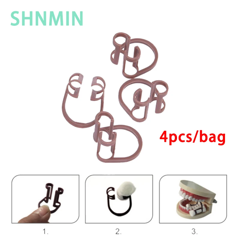 Disposable Cotton Roll Holder Clip Brown Dental Dentist For Clinic Orthodontic LabSupplies Set Holder