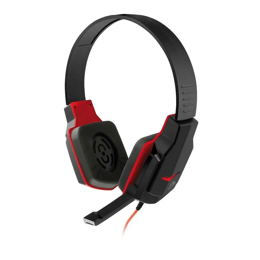 P2 Gamer Headset Multilaser Black/Red-PH073