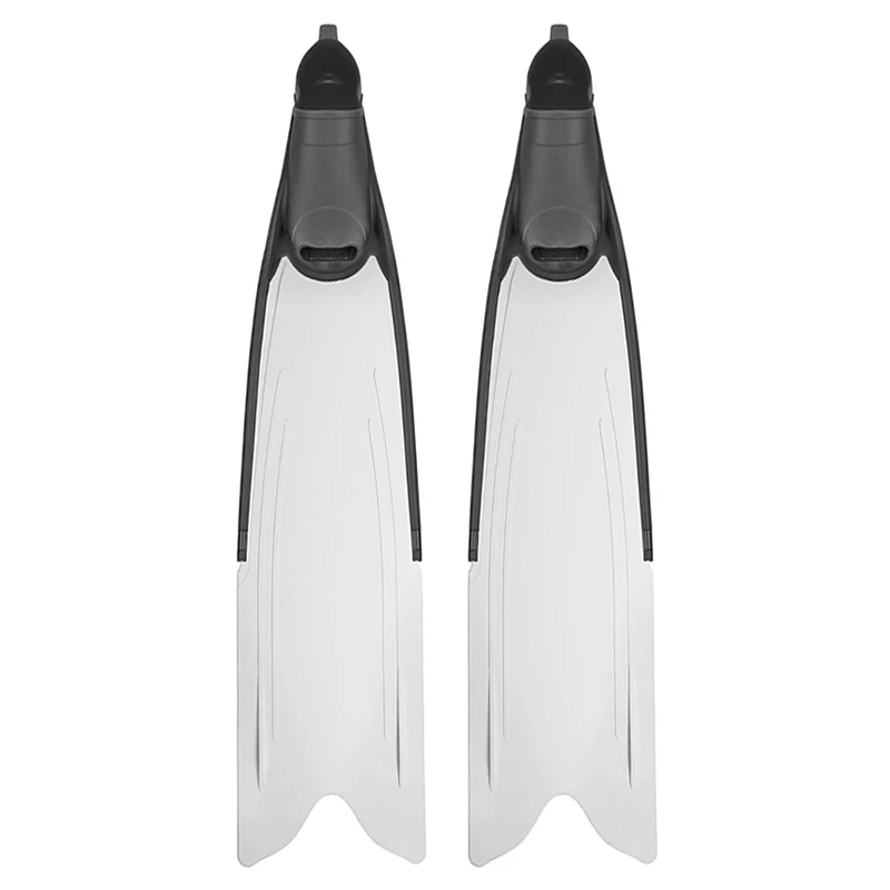Aloma Factory Direct Diving Equipment Foot Pocket Flipper Soft Silicone Rubber Fin Long Blade Scuba Freediving Fins