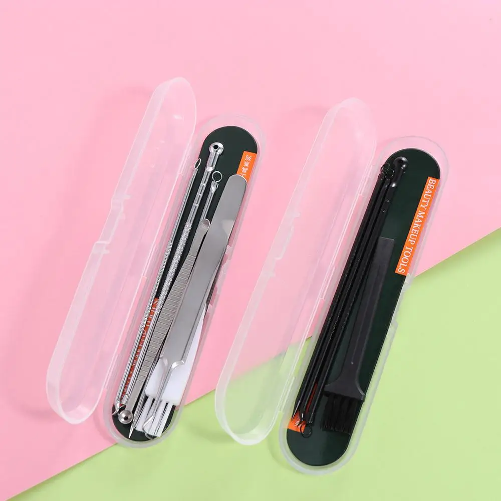 Ultra-fine Cell Pimples Blackhead Clip Light Weight Effort-saving Acne Tweezers Strong Stainless Acne Needle Removal Tool