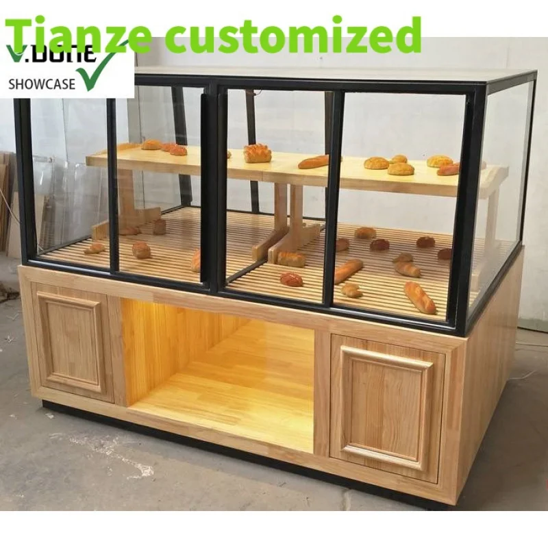 Customized-Customized High End Factory Price Pastry display cabinet Bakery Decoration Display Bread Display Shelves