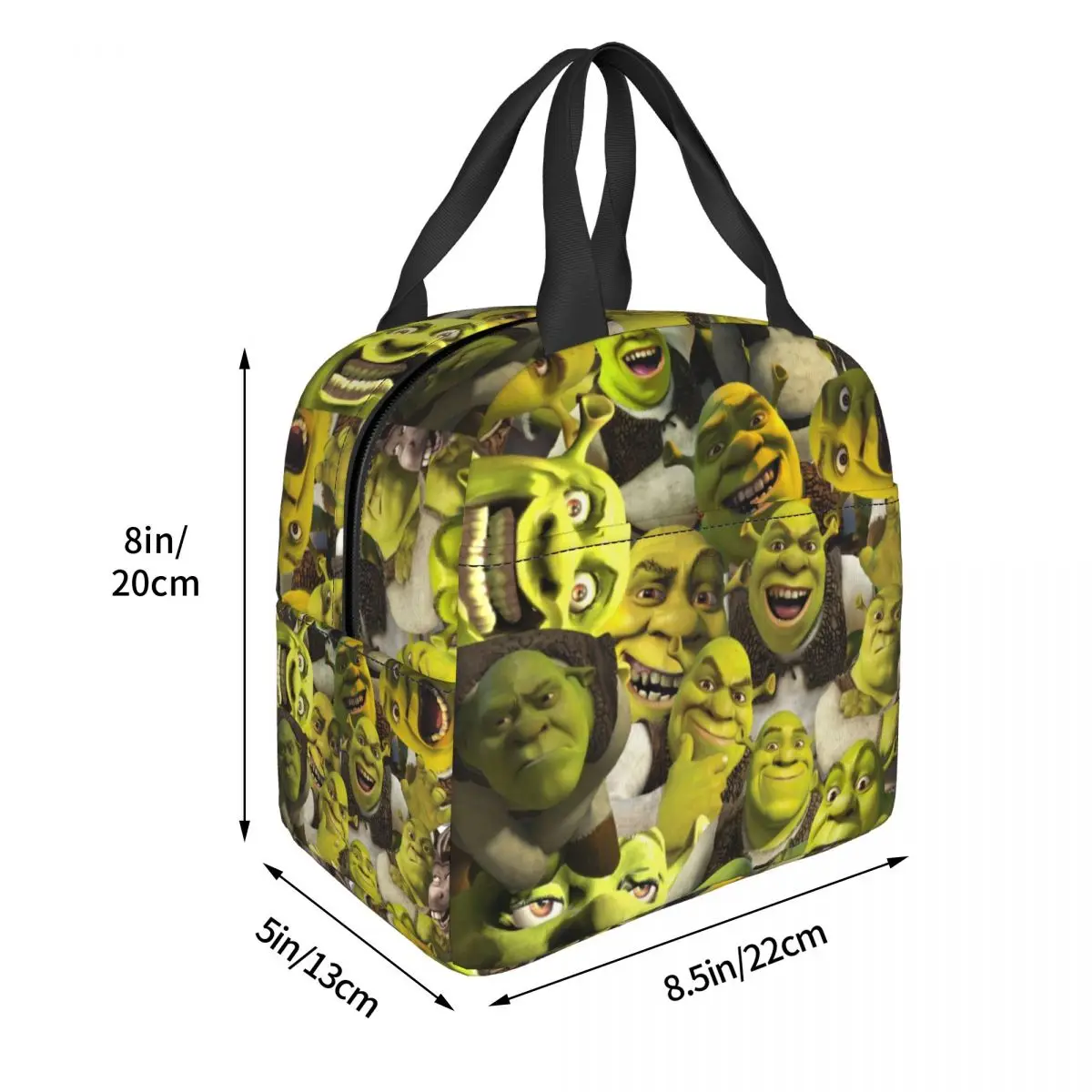 Shrek Collage Lunch Bags Insulated Bento Box Portable Lunch Tote Resuable Picnic Bags Cooler Thermal Bag for Woman Girl School