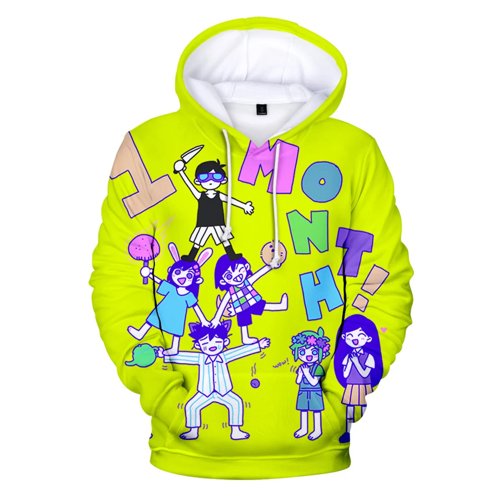 Sudadera con capucha con estampado 3D Omori para hombre y mujer, suéter holgado con capucha Harajuku, ropa de calle informal, gran oferta, 2021