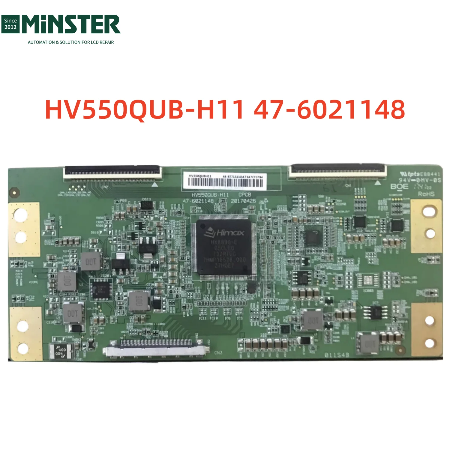 Original HV550QUB-H11 47-6021148 HV55QUB-H11 47-6021180 Tcon Board Logic board Card Plate for BOE Led Lcd Tv Screen Panel Repair