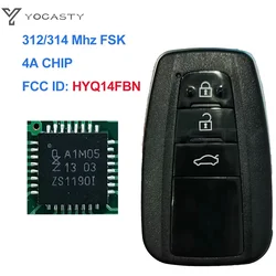YOCASTY oryginalny PCB inteligentny klucz 312 314 MHZ 4A Chip dla 2018 2019 2020 2021 Toyota Corolla dla brazylii rynku 8990H-12010 HYQ14FBN