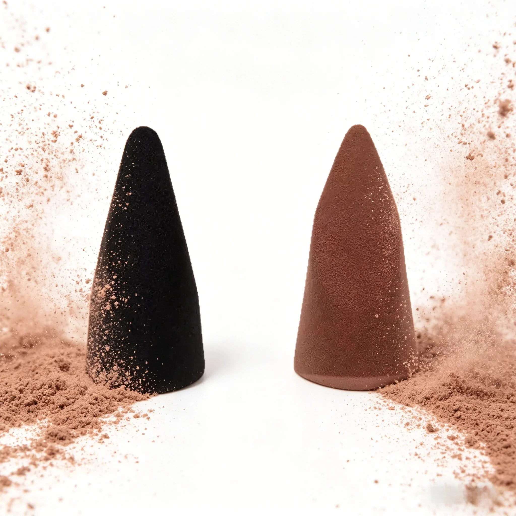 2pcs Mixed Finger Makeup Sponge for Foundation Powder BB Cream - Easy to Use Cosmetic Applicators