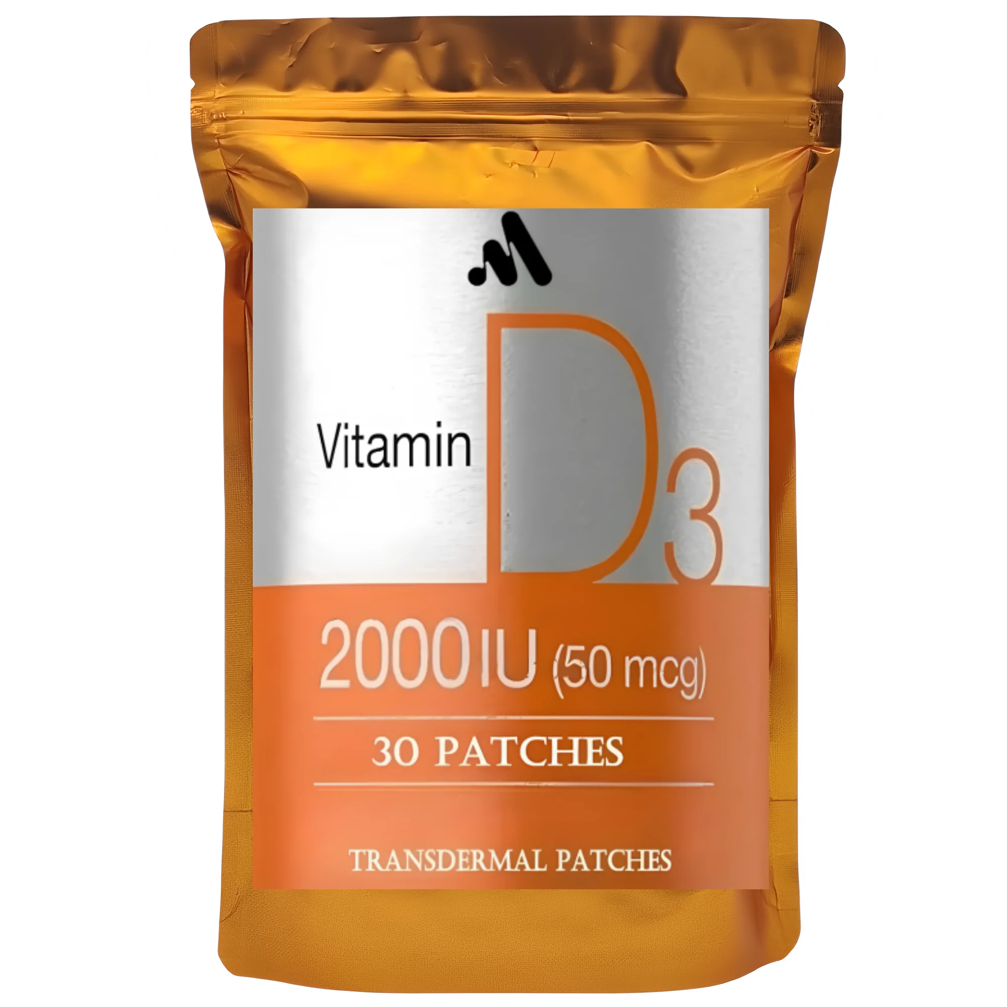 

30 Patches Vitamin D3 2000IU Transdermal Patchesfor Supporting Cardiovascular Health, Strong Bones & Muscle Function