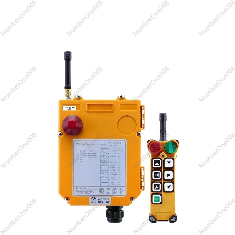 

F24-6D Double Speed 6 Direction Industrial Remote Control 1T1R for Overhead Crane Waterproof Wireless