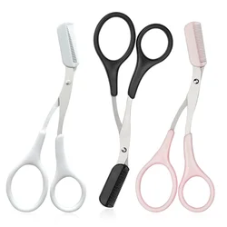 Stainless Steel Eyebrow Scissors Eyebrow Trimmer with Eyebrow Comb Removable Small Comb Beauty Tool Makeup Tools