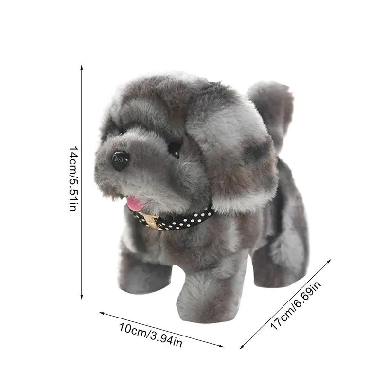 6 Styles Realistic Plush Simulation Smart Dog Children Toy Can Walking And Call Electric Plush Robot Pet Dog Toddler Birthday