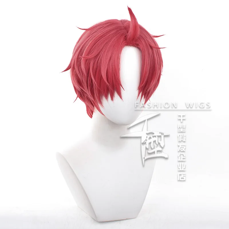 DAN DA DAN Jin Enjoji Parrucche Cosplay Corti 30 cm Capelli Sintetici Jiji Enjoji Dandadan Parrucca Halloween Festa Di Natale + Protezione Della Parrucca