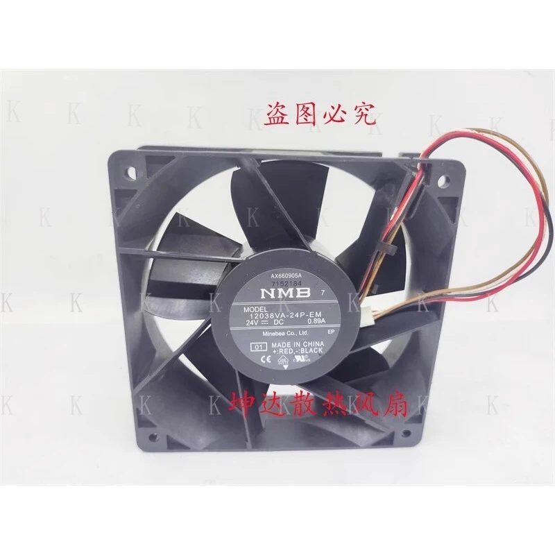 C  FOR  NMB 12038VA-24P-EM 24V 0.89A 12cm 4pin Cooling Fan