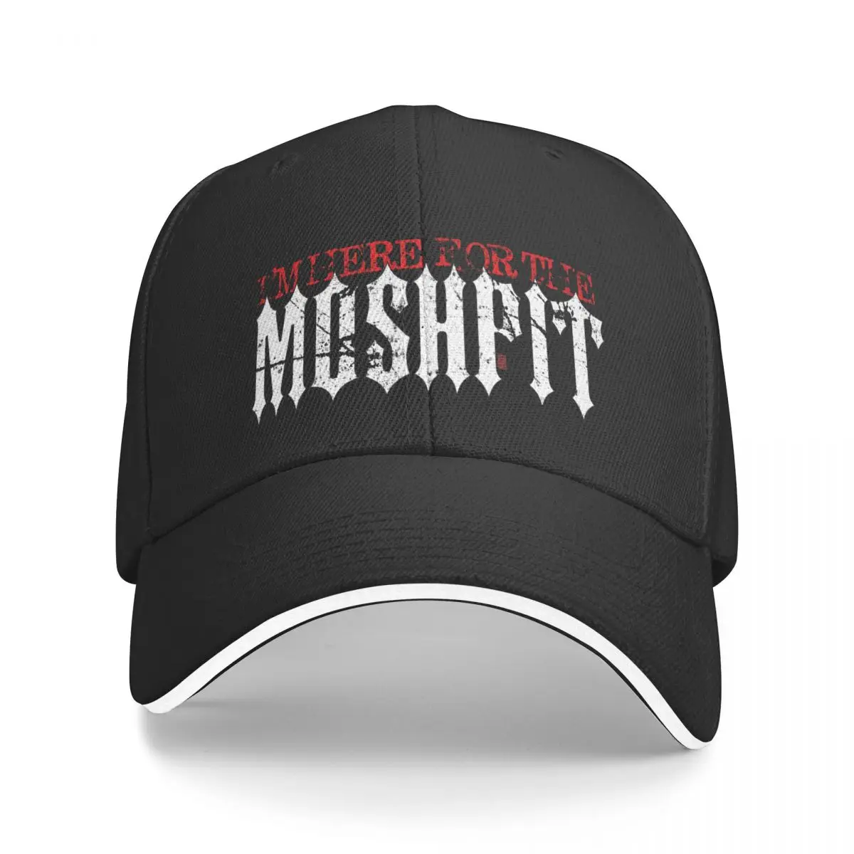 

Heavy Metal Quote Im Here for the Mosh Pit Baseball Cap Anime Fishing cap Vintage Designer Hat Men's Luxury Women's