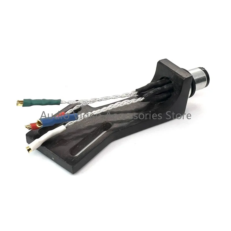 Stilo per cartuccia per tronchi a braccio dritto con filo in argento puro sterling 5N per giradischi LP Supporto HIFI per giradischi in vinile