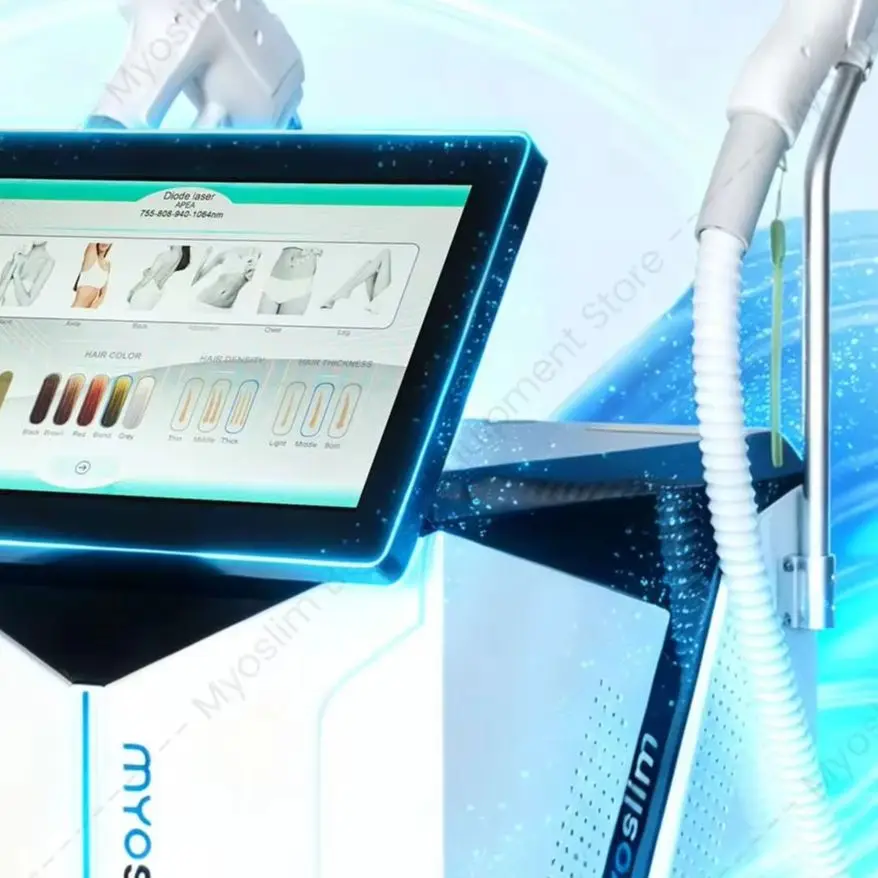 6000W 2-in-1 Diode + Picosecond Laser Machine, 808nm Hair Removal & Tattoo Removal, 6 Adjustable Wavelengths 755-1064nm