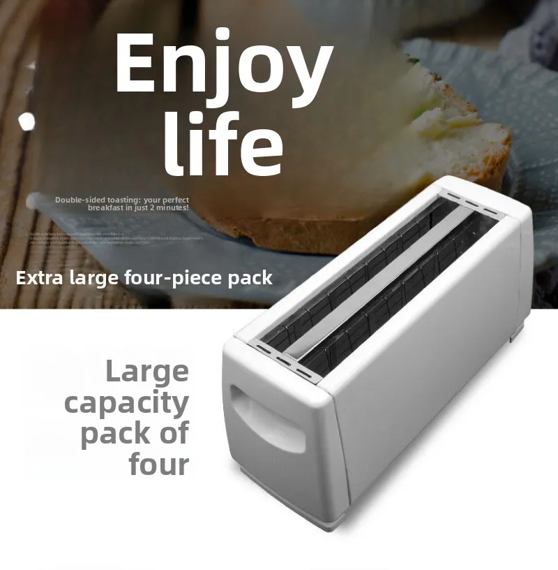 2026-hot 220V Large Capacity 4-piece Fully Automatic Toaster, Home Breakfast Toaster, Multi-functional Sandwich Maker Easy and F