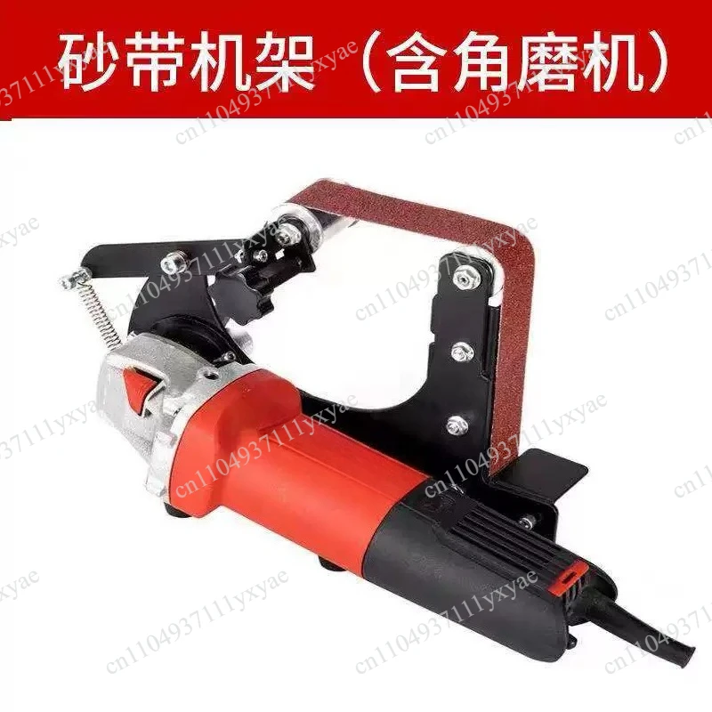 Hot Sale M10 Multifunctional Desktop Sanding Belt Machine Angle Grinder 220v Polishing Machine Belt Conversion Rack Sanding Grin