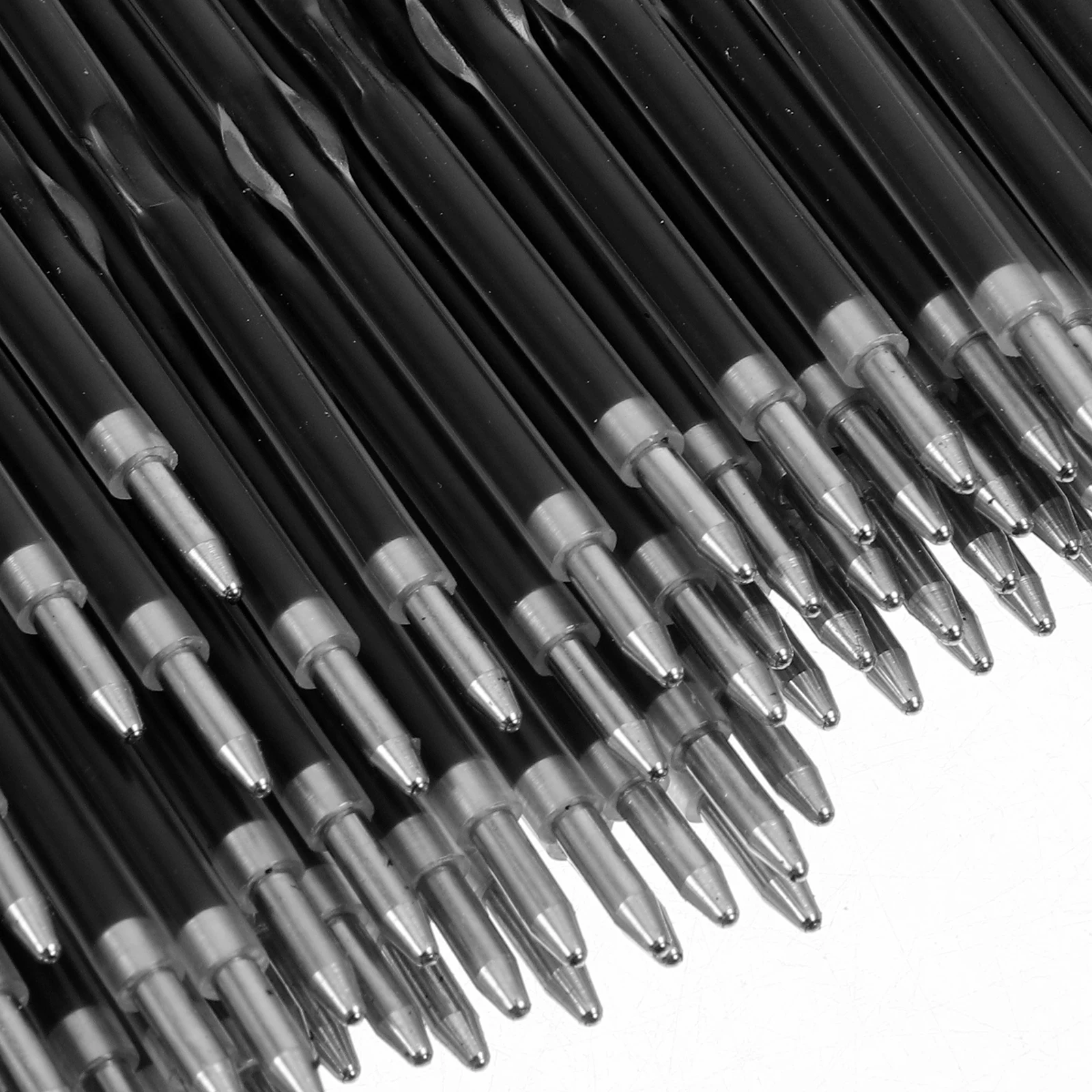 

200pcs Ballpoint Pen 0.7Mm Medium Tip Black Ink Smooth Writing Replacement Quick Drying Gel Compatible Retractable Pens School